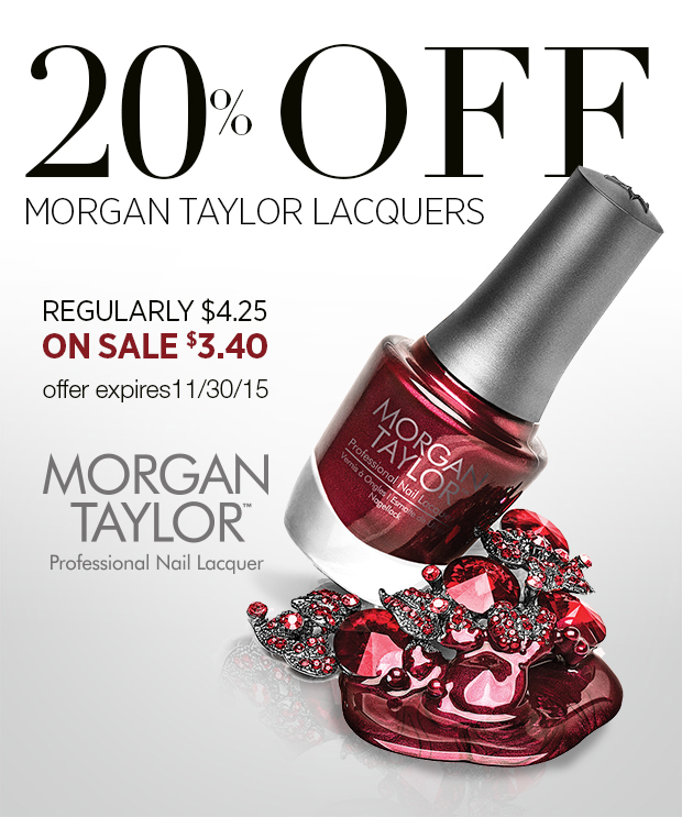 20% Off Morgan Taylor Lacquers