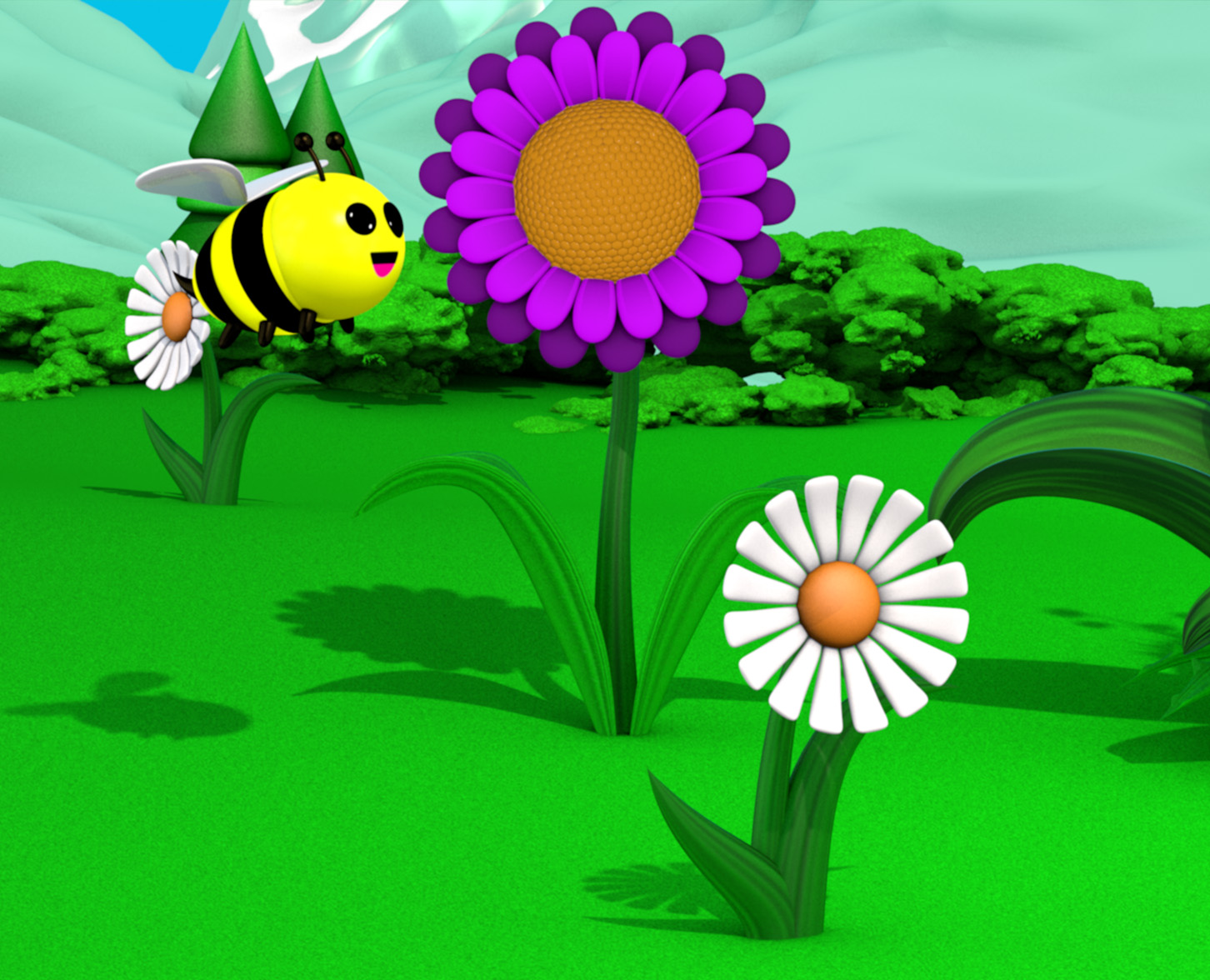 Bee & Flower