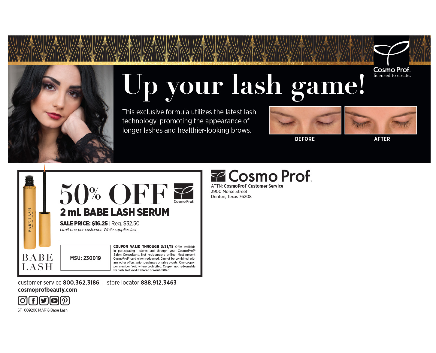 Babe Lash Direct Mail