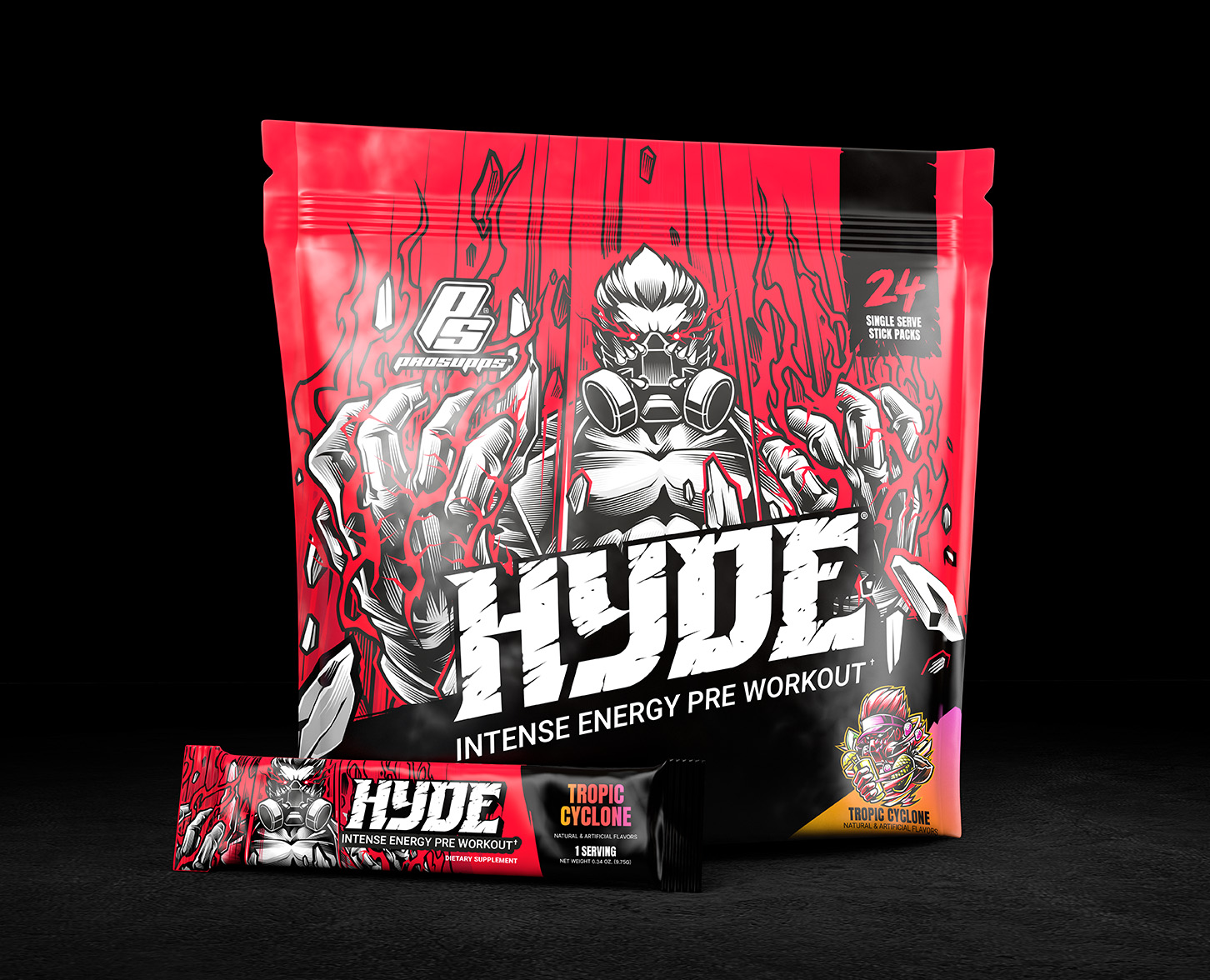 Hyde Pre-Workout Stick Pack Concept