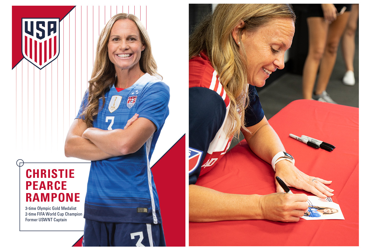 Christie Pearce Rampone Autograph Card